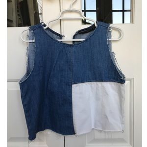 Zara denim Top